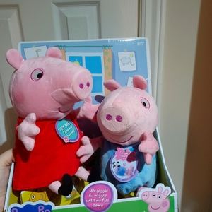 Peppa pig and George wiggle and giggle plush toy